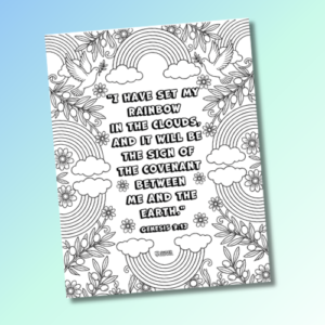 noah - verse coloring page