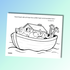 noah - coloring page