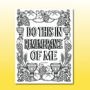 Verse Coloring Page
