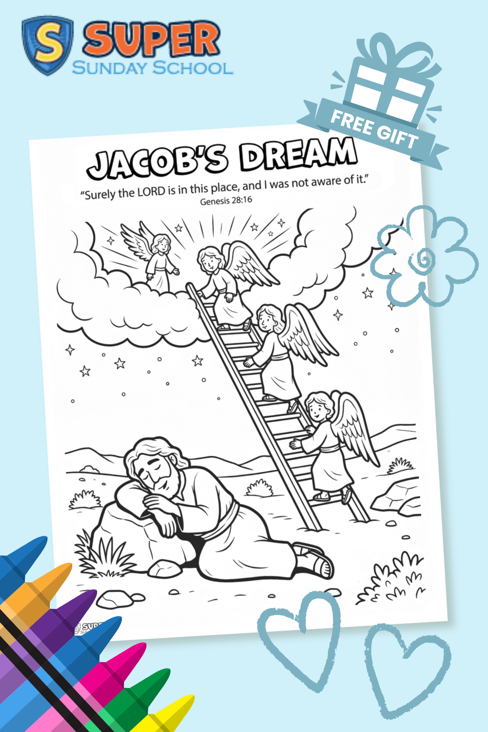 Jacob's dream Genesis 28-16 - Super Sunday School
